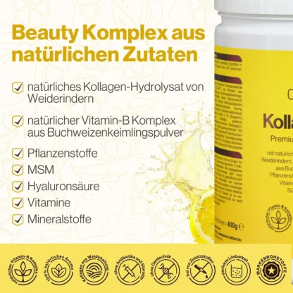 KollagenVital Лимон — 400 г — преміальний beauty-комплекс