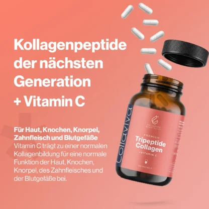 Капсули Tripeptide Collagen + Vitamin C — 180 штук — запас на 2 місяці